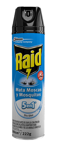 raid mata moscas y mosquitos sin olor